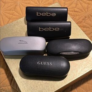 Bebe, Jaguar, Adrienne Vittadini,and Guess Eyeglass Cases